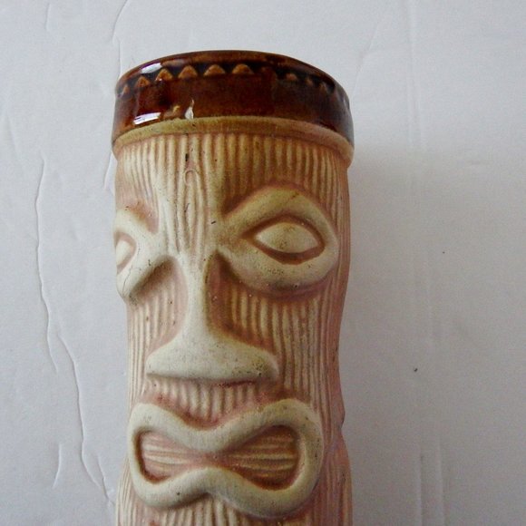 Paul Marshall Hawaiian Tiki Vase 7" H - Picture 3 of 4